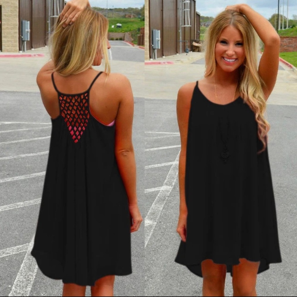 New Black Summer Dress Sz S